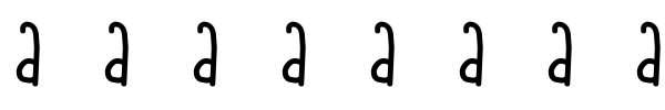 Juni 2009 font preview